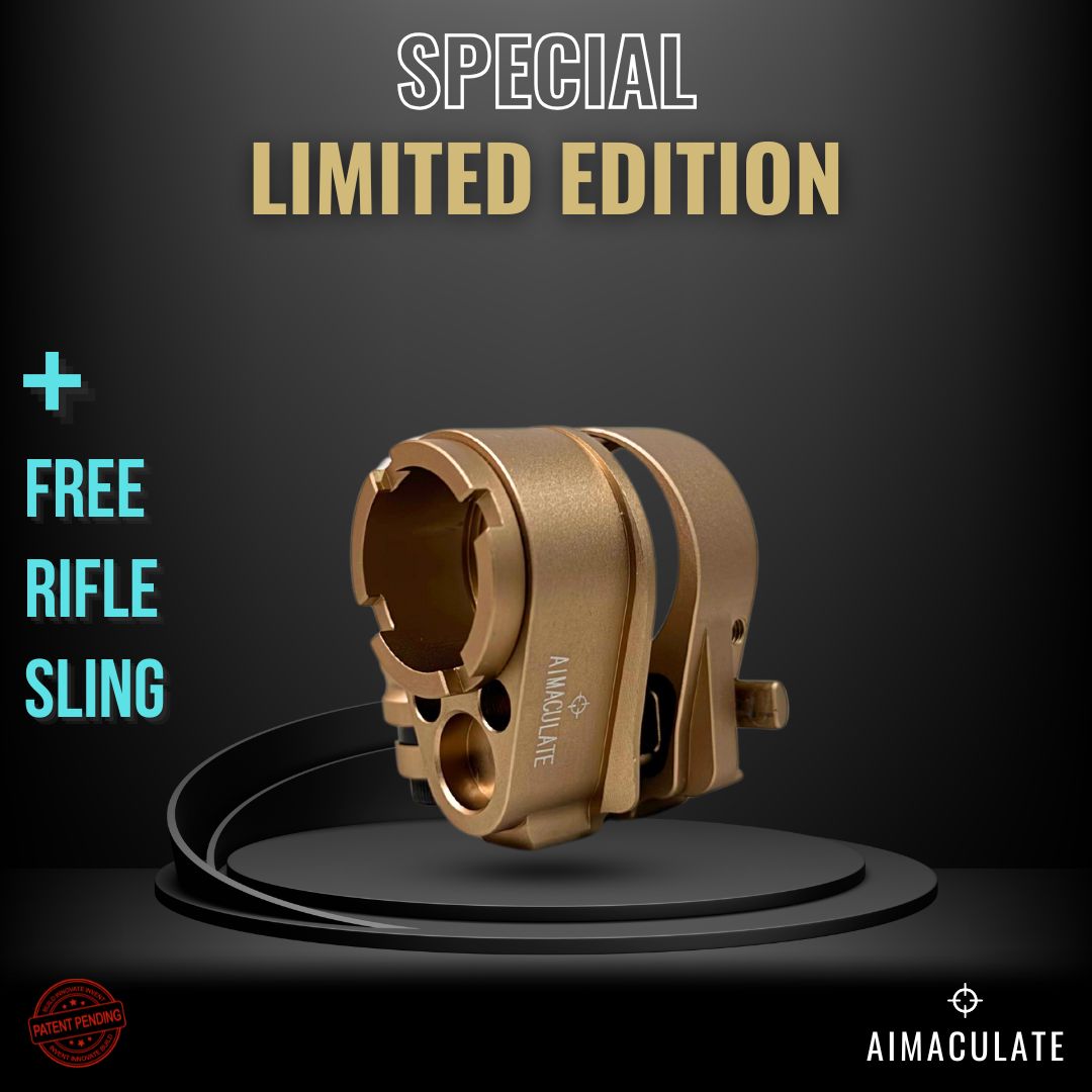 Rose Gold Special Limited Edition Aimaculate™ Folding Stock Adapter