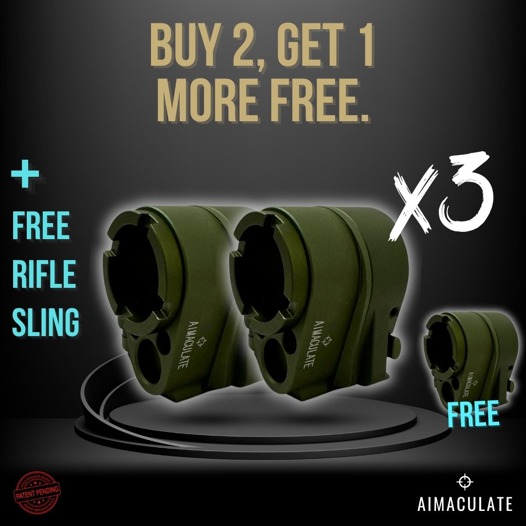 Army Green Buy 2, Get 1 More Free - Aimaculate™ Folding Stock Adapters (X3)