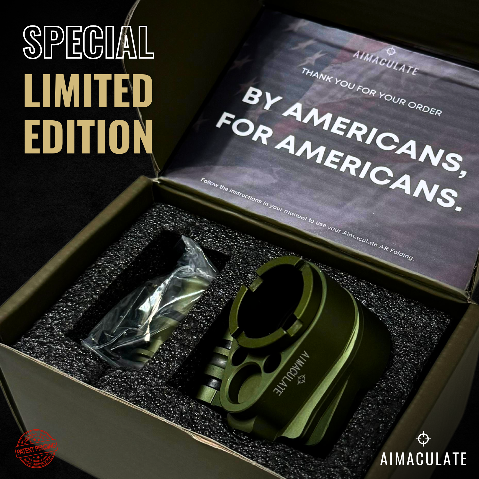 Army Green Buy 2, Get 1 More Free - Aimaculate™ Folding Stock Adapters (X3)