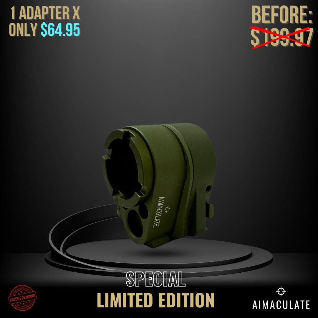 Army Green Special Limited Edition Aimaculate™ Folding Stock Adapter $64.95 Limited Time Offer