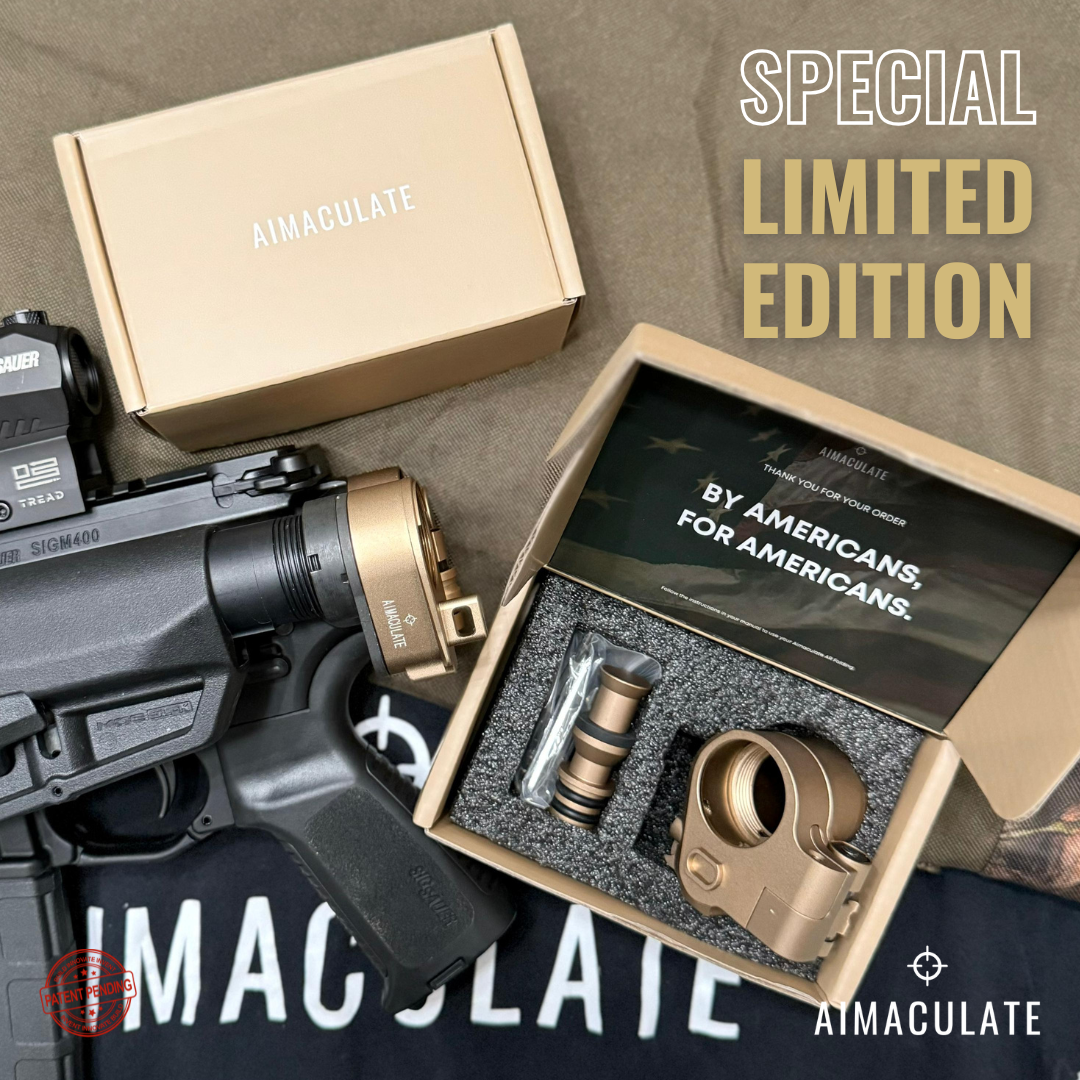 4-PACK of Rose Gold Special Limited Edition Aimaculate™ Folding Stock Adapter