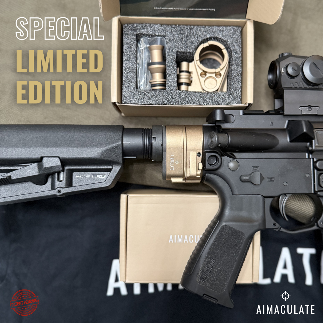 4-PACK of Rose Gold Special Limited Edition Aimaculate™ Folding Stock Adapter